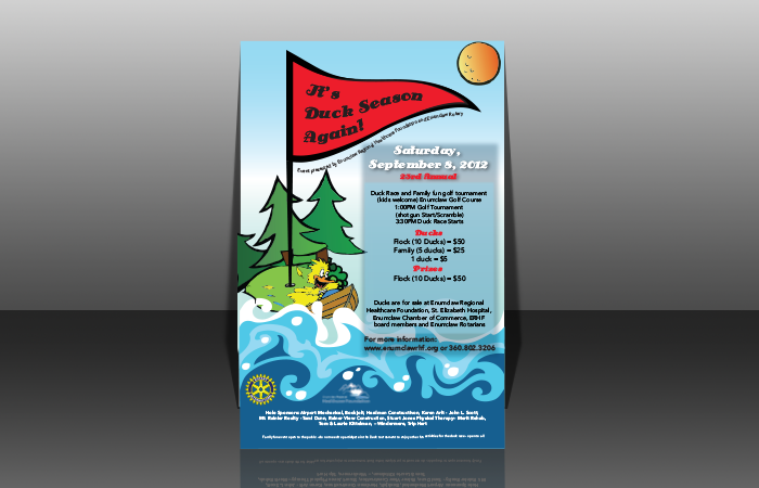 enumclaw rotary duck poster